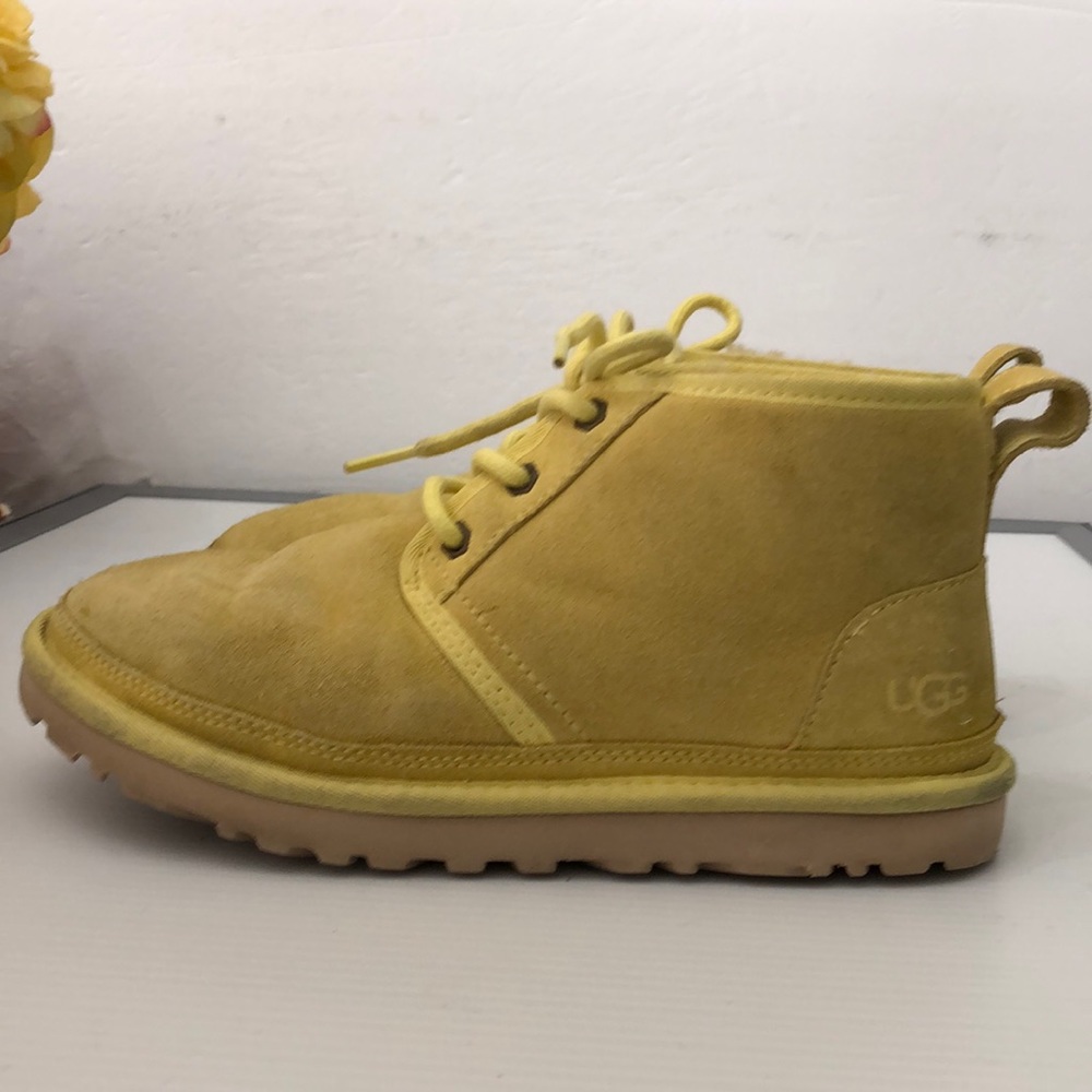 UGG WINTER NEUMEL CHUKKA CANARY YELLOW BOOTS WOMENS SIZE 7
